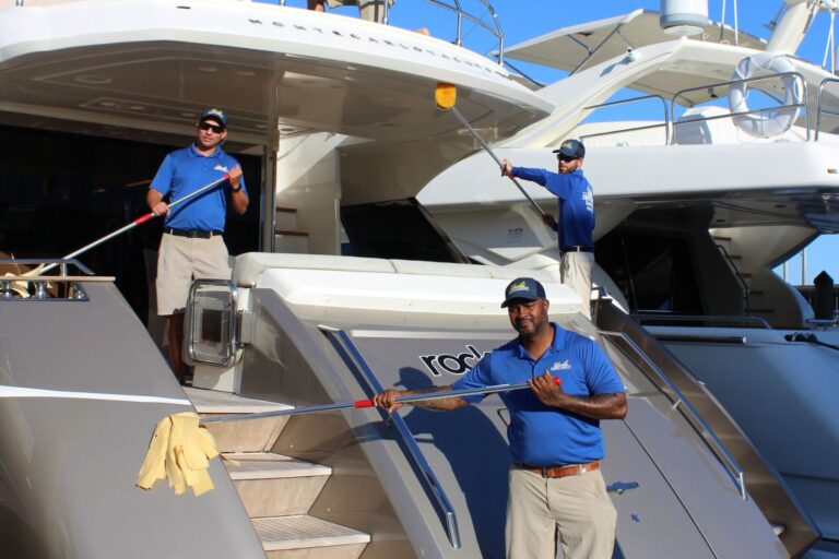 yacht cleaning in Bahamas
